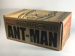 SDCC COMIC CON 2015 FUNKO MARVEL COLLECTOR CORPS ANT - MAN BOX T - SHIRT SIZE L 4