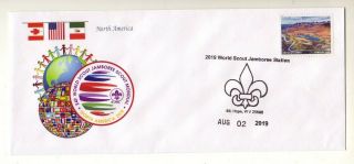2019 World Scout Jamboree Usps Closing Day Cover August 02nd