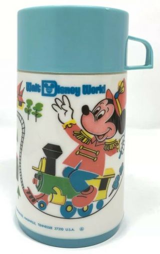 Aladdin Thermo Bottle Walt Disney World Mickey Mouse 1970s Monorail