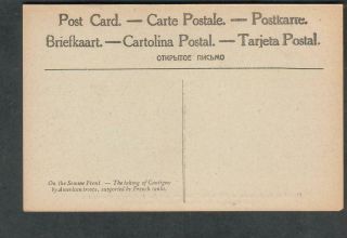 France WWI post card Front de la Somme Prise de Cantigny par troupes Americans 2