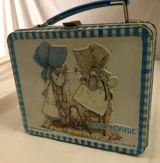 Vintage 1979 Holly Hobbie Metal Lunch Box By Aladdin