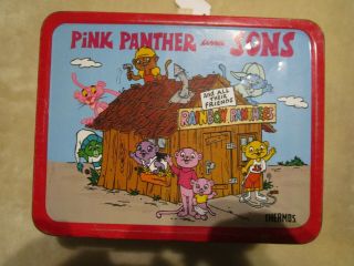 1984 Pink Panther And Son Metal Lunch Box