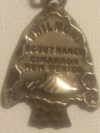 Vintage Philmont Scout Ranch Sterling Silver Necklace Pendant Cimarron Nm 925