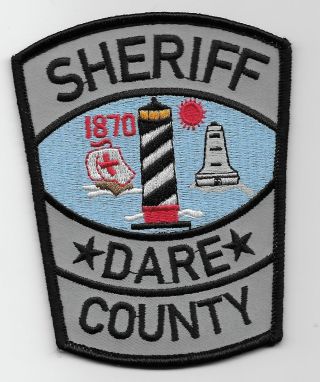 Dare County Sheriff Lighthouse Patch State North Carolina Nc