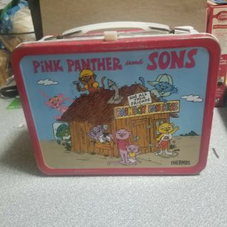 Pink Panther And Son Metal Lunch Box