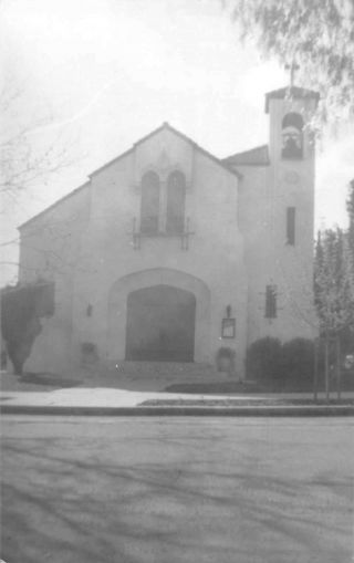 Lake Elsinore California St Francis Church Real Photo Vintage Postcard Jf685864