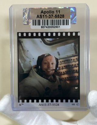 Nasa Apollo 11 70mm Film Positive Neil A Armstrong Spacex Photo Numbered 37 - 5528