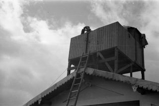 B&w 35mm Negative Ww2 1939 German Luftwaffe Lookout Tower,  Germany