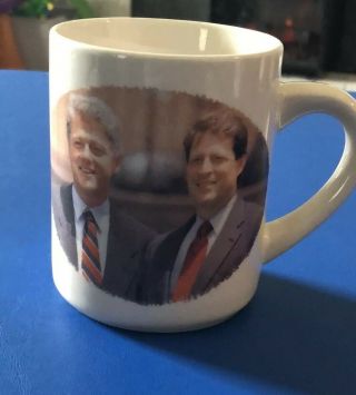 Vintage Bill Clinton Al Gore Democrat Campaign,  The Dream Team Coffee Cup 1992
