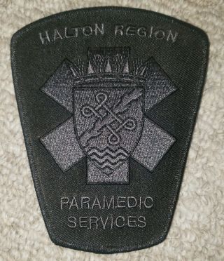 Halton Region Ontario Paramedic Services Tactical Ems Ambulance Patch Canada