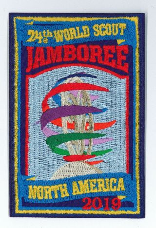 2019 World Scout Jamboree On Site Scouts Wsj Commemorative Statue Patch Rare