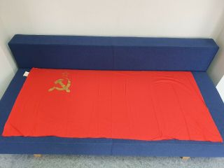 FLAG USSR SOVIET UNION LARGE RED EMBLEM HAMMER AND SICKLE BANNER BIG 160х80 cm 2