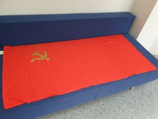 FLAG USSR SOVIET UNION LARGE RED EMBLEM HAMMER AND SICKLE BANNER BIG 160х80 cm 5