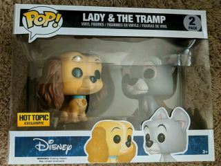 Funko Pop Disney Lady And The Tramp Hot Topic Exclusive 2 Pack