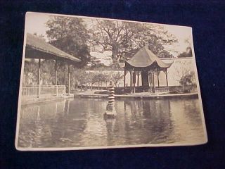 Orig Real Photo Hangchow Fish Pond - China C 1920