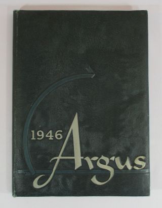 1946 Argus Shelton High School Yearbook Connecticut Ct Signatures Wwii Soldiers