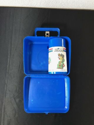 VTG Aladdin GI Joe Tiger Force Lunch Box Thermos 1988 Blue Real American Hero 5
