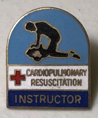 American Red Cross Cardiopulmonary Resuscitation Instructor Lapel Hat Pin Arc