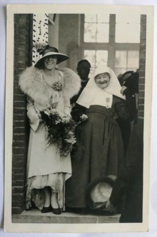 Vintage Old Photo Postcard People Fashion Glamour Pretty Women Nurse Uniform