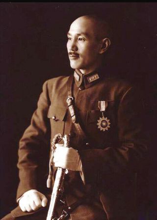 1940 Photo - Chiang Kai - Shek In Full Military Uniform - Past Leader Of China - Tiawan