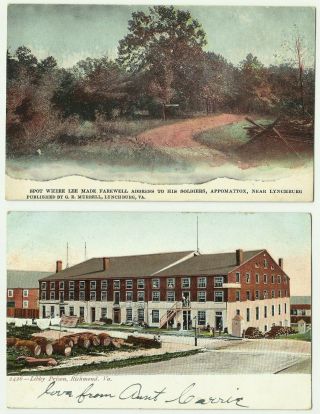 Where Lee Bid Farewell To Soldiers,  Appomattox,  Va.  & Libby Prison,  Richmond,  Va