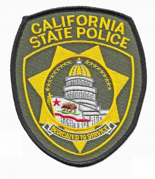 Police Patch California Ca Cal State Capitol Highway Patrol Green Security Gov