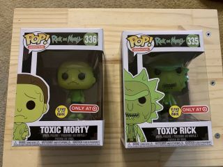 Funko Pop: Toxic Rick And Morty Target Exclusives (glow In The Dark)
