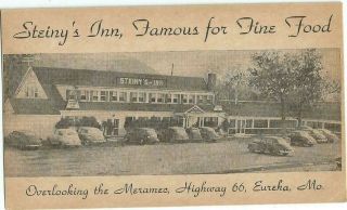 Eureka,  Mo Missouri Old Postcard,  Steiny 