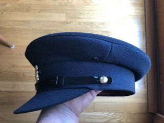 Irish Ireland POLICE OFFICER VISOR PEAKED HAT w/ BADGE - EUC sz 7 1/4 3