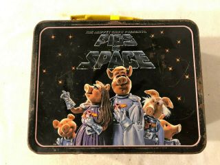 Vintage 1977 Pigs In Space Metal Lunchbox - Jim Henson - Muppet Show