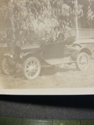 Antique Photo,  Early MODEL T WOMAN N FRONT OF HOUSE BIRMINGHAM,  ALABAMA 3