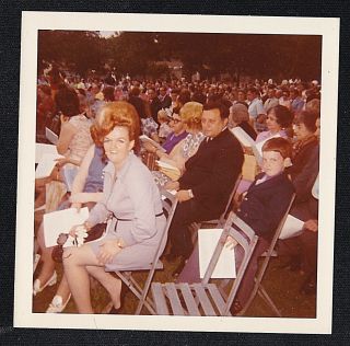 Vintage Photograph People Gathered At An Assembly - Puffy Hairdo