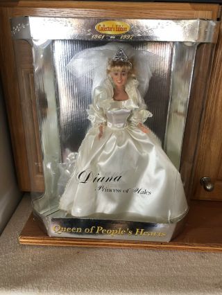 Collectors Edition Diana Princess Of Wales Barbie 1997 Queen Of Peoples Hearts