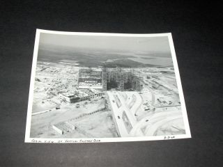 Vintage 9 - 3 - 64 Nasa Aerial View Of Vertical Assembly Building " Vab " B&w Photo