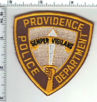 Providence Police (rhode Island) Cap/hat Patch From The 1980 