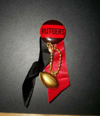 Vintage Rutgers University " Knights " College Football Pinback Button