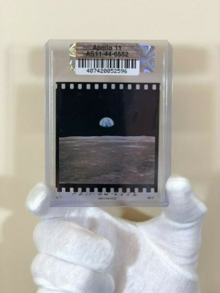 Nasa Apollo 11 Moon Landing 70mm Film Positive Earthrise Photo Hand - Numbered