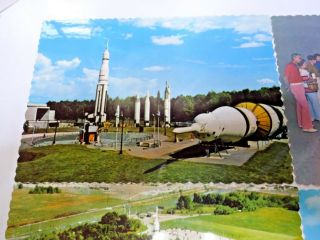 5 Vintage Postcards Alabama Space Rocket Center 1960s NASA Apollo Lunar Rover 2