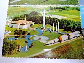 5 Vintage Postcards Alabama Space Rocket Center 1960s NASA Apollo Lunar Rover 3