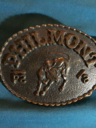 Vintage Boy Scout Belt Buckle Philmont Ranch Bsa Camp Bowen With Koleaco Belt