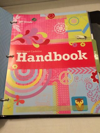 The Official Girl Scout Cadette Girl Scout Guide Handbook With Most Badge Sheets