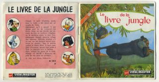 Walt Disney Le Livre De La Jungle Jungle Book Viewmaster B - 363 - F French Edition