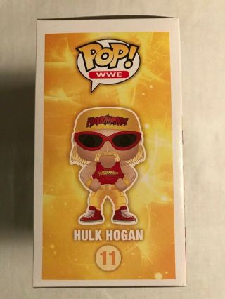 Funko Pop WWE 11 Hulk Hogan VAULTED Classic Colors no sticker 4