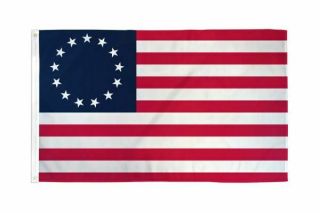 Red White & Blue Betsy Ross 13 Star Colonial American Flag 3 