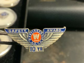 Westinghouse A.  G.  T.  D.  10 Years Of Service Award Pin.