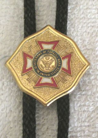 Vintage Veterans Of Foreign Wars Vfw Bolo Tie