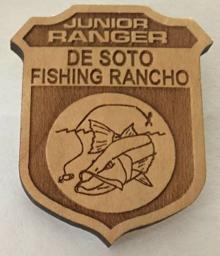 Desoto National Memorial - National Park Junior Ranger Fishing Ranchero Badge