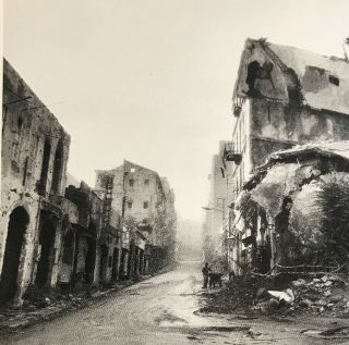 Lebanon Beyrouth 1982 Destruction S.  Riestelhueber Photo Large Photo Postcard