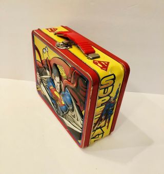 2000 Superman Transformation Embossed Metal Lunchbox DC Comics The Tin Box Co 4