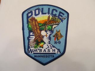 Minnesota Wabasha Police K - 9 Unit Patch